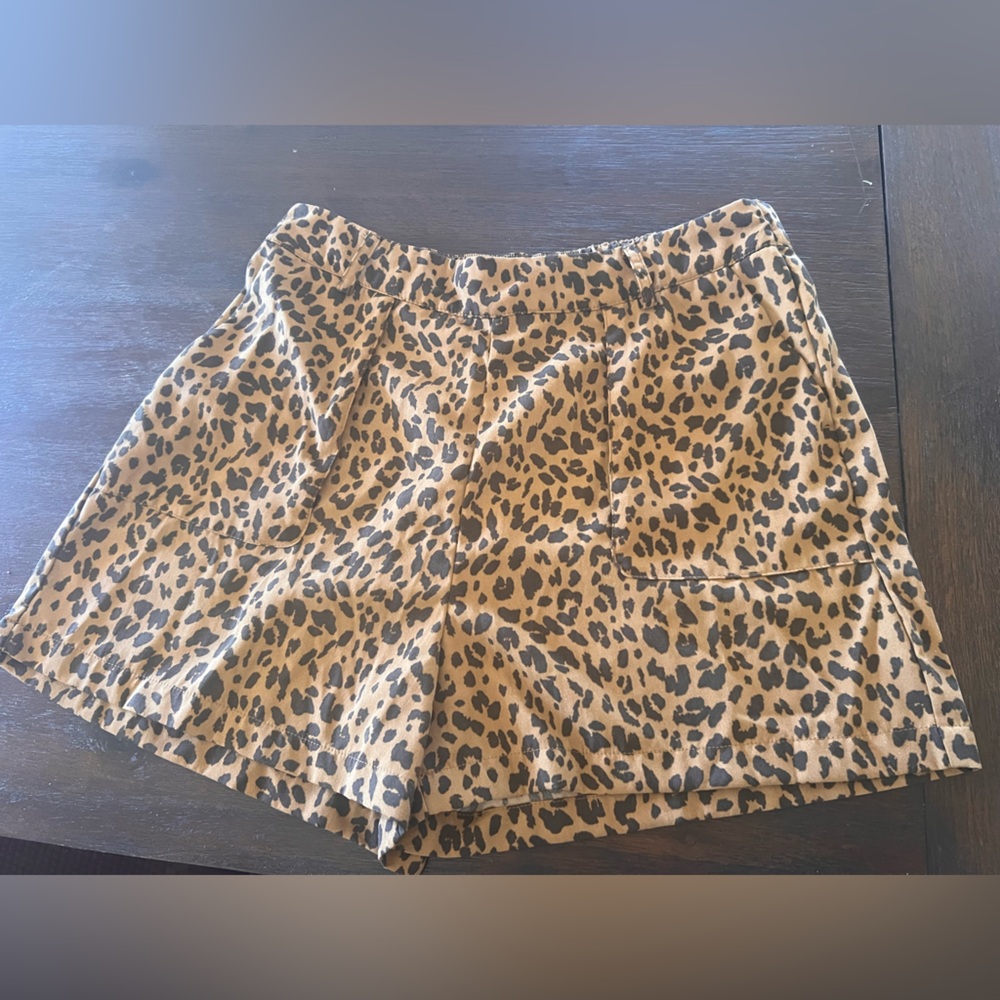 a new day Brown Animal Print Shorts